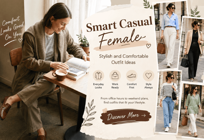smart casual outfit for females: Stylish and Comfortable Outfit Ideas